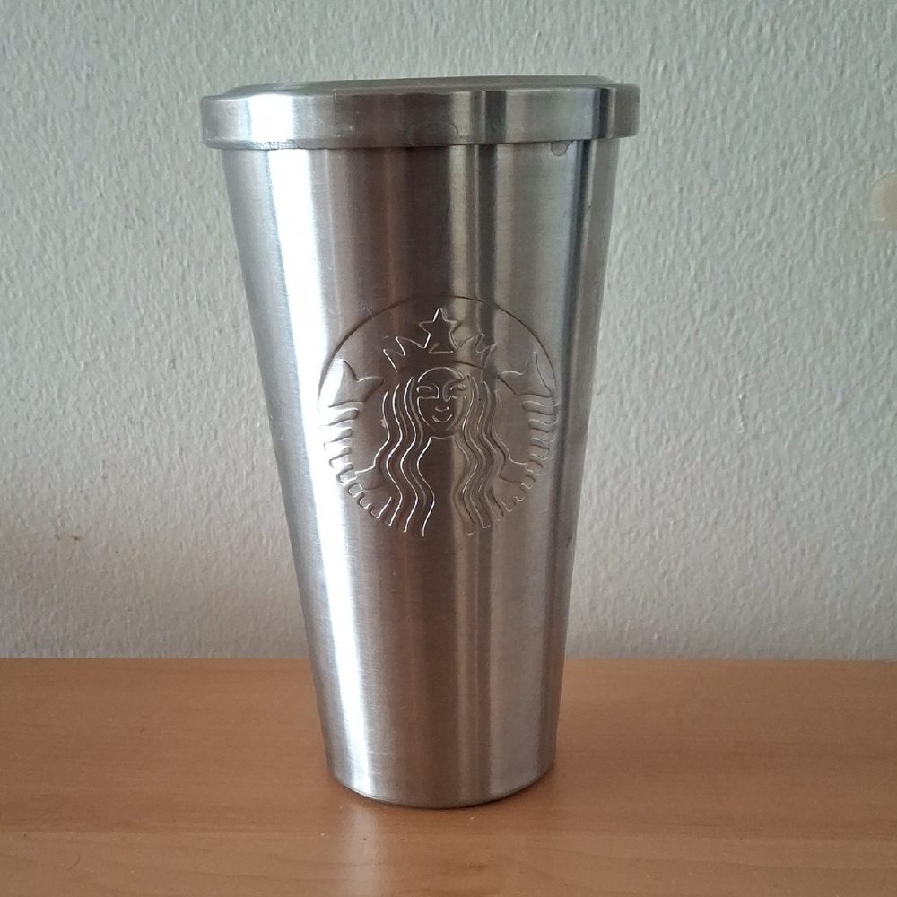 ​Starbucks 2014 Vintage Stainless Steel Tumbler — 16 oz Grande